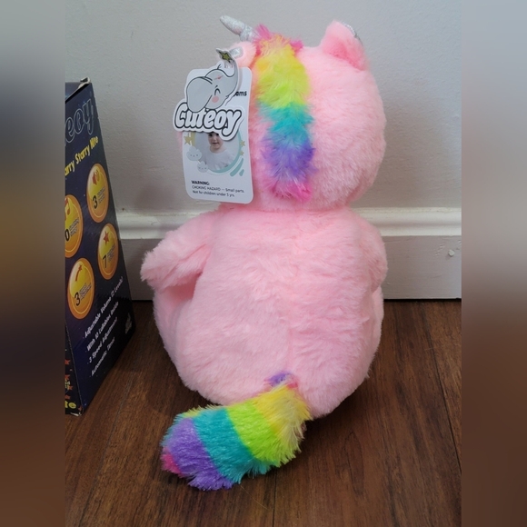 Magical Rainbow unicorn night light plush - Picture 9 of 12